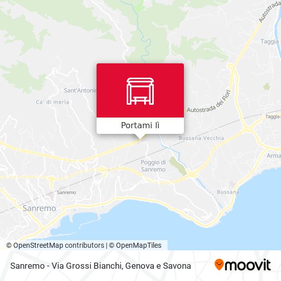 Mappa Sanremo - Via Grossi Bianchi