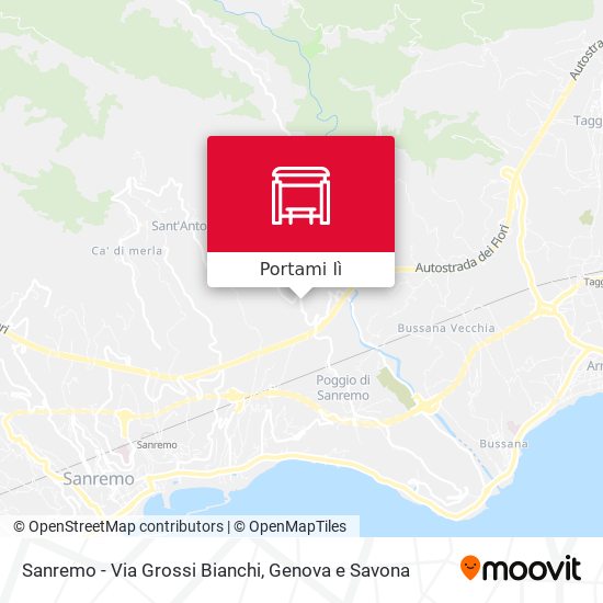 Mappa Sanremo - Via Grossi Bianchi