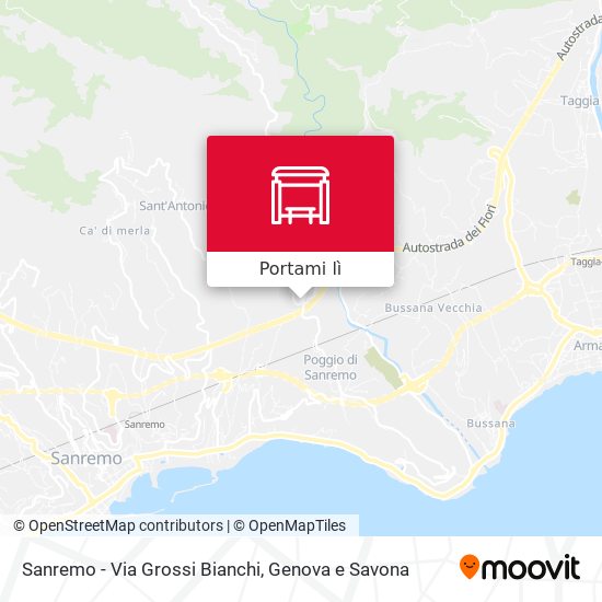 Mappa Sanremo - Via Grossi Bianchi
