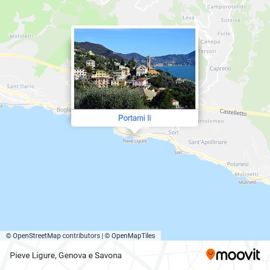 Mappa Pieve Ligure