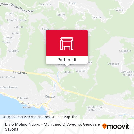 Mappa Bivio Molino Nuovo - Municipio Di Avegno
