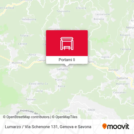 Mappa Lumarzo / Via Schenone 131