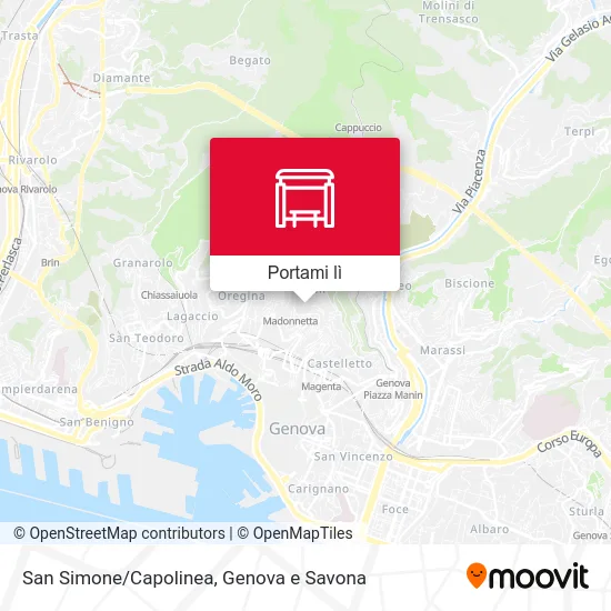Mappa San Simone/Capolinea
