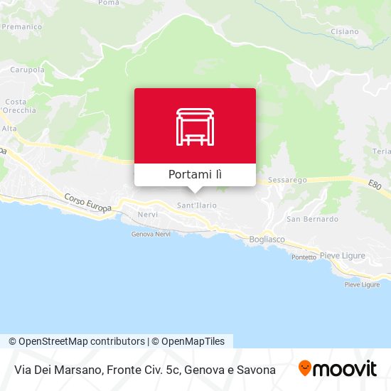 Mappa Via Dei Marsano, Fronte Civ. 5c