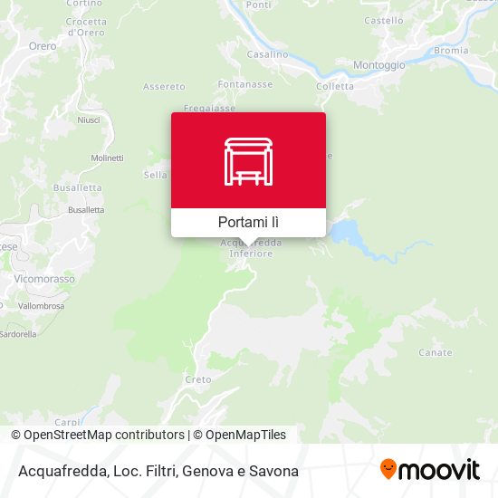 Mappa Acquafredda, Loc. Filtri