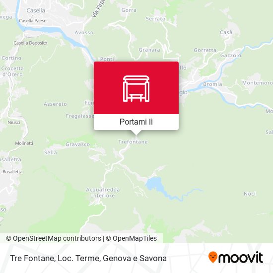Mappa Tre Fontane, Loc. Terme