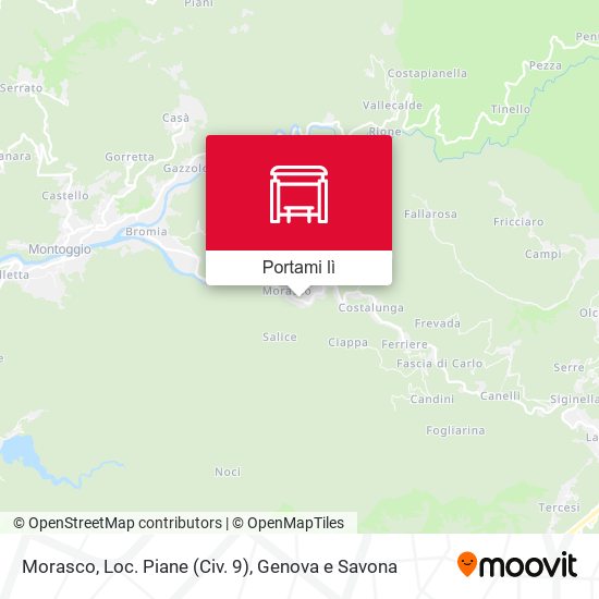 Mappa Morasco, Loc. Piane (Civ. 9)