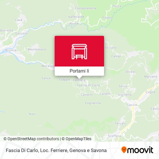 Mappa Fascia Di Carlo, Loc. Ferriere