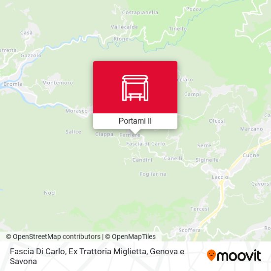 Mappa Fascia Di Carlo, Ex Trattoria Miglietta