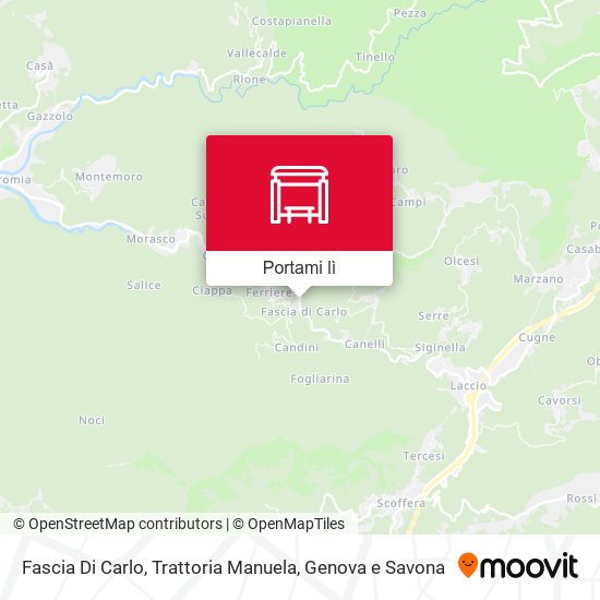 Mappa Fascia Di Carlo, Trattoria Manuela