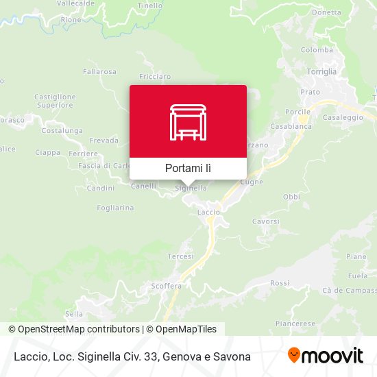Mappa Laccio, Loc. Siginella Civ. 33