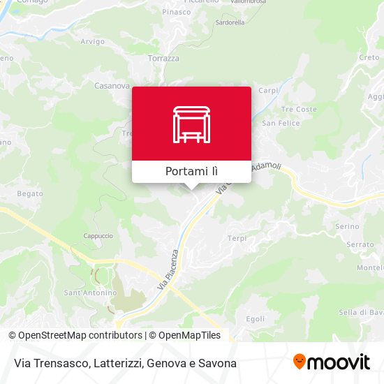 Mappa Via Trensasco, Latterizzi