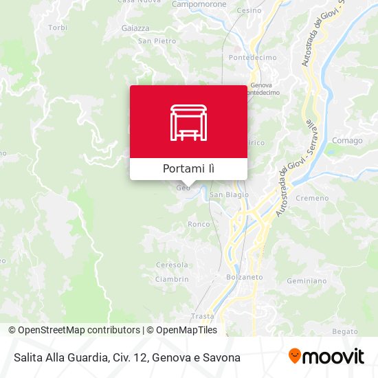Mappa Salita Alla Guardia, Civ. 12
