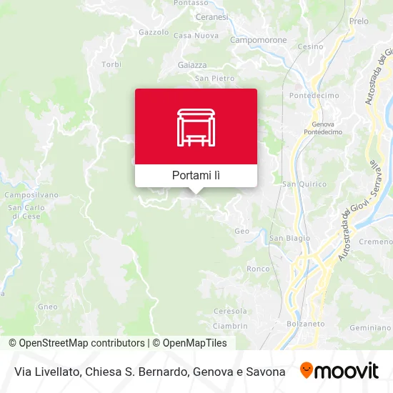 Mappa Via Livellato, Chiesa S. Bernardo