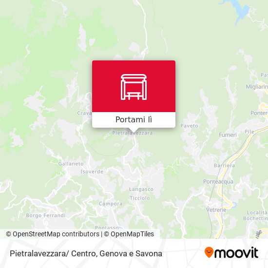 Mappa Pietralavezzara/ Centro