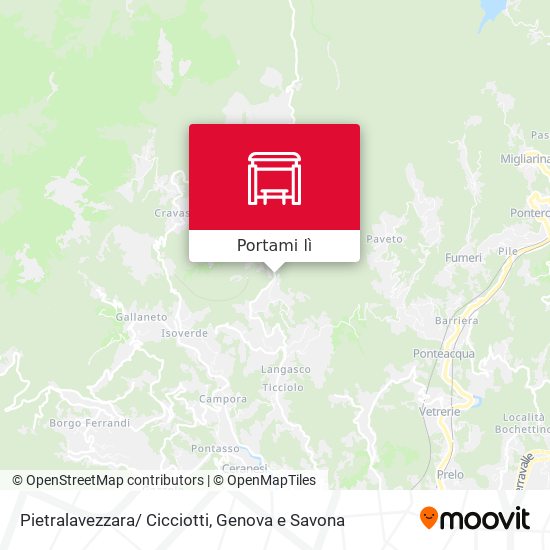Mappa Pietralavezzara/ Cicciotti