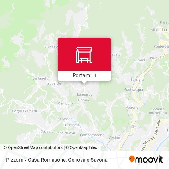 Mappa Pizzorni/ Casa Romasone