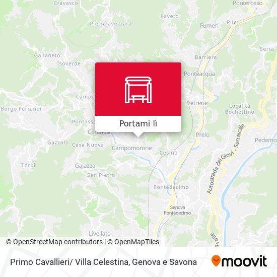 Mappa Primo Cavallieri/ Villa Celestina