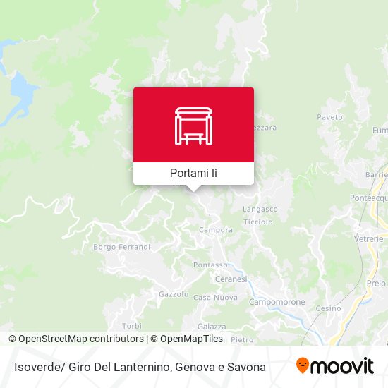 Mappa Isoverde/ Giro Del Lanternino