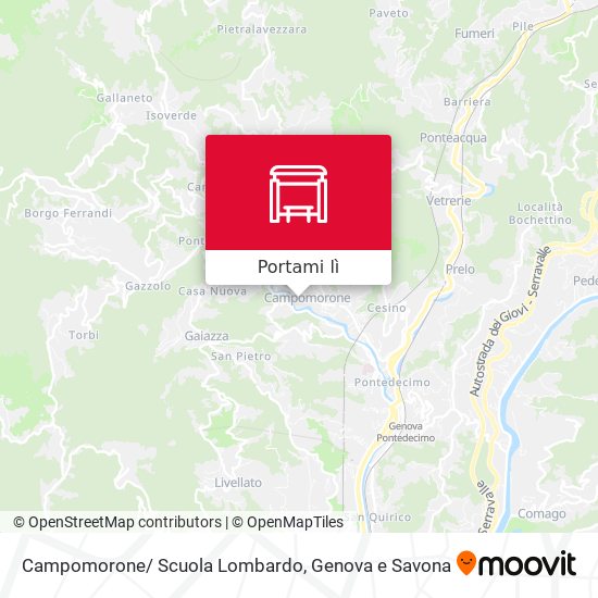 Mappa Campomorone/ Scuola Lombardo