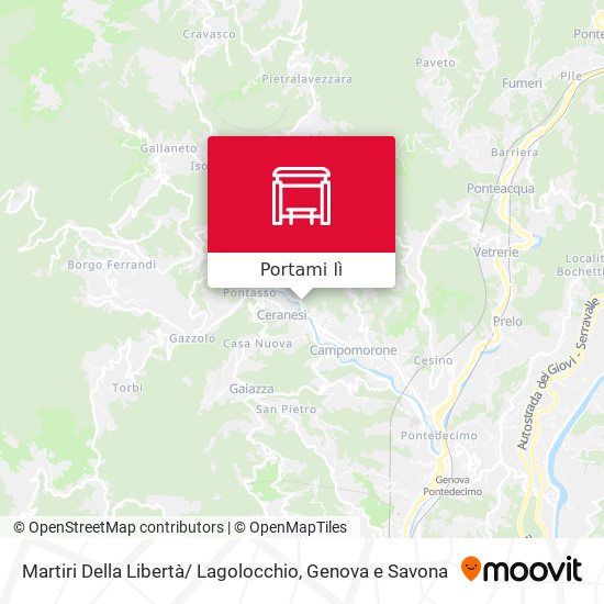 Mappa Martiri Della Libertà/ Lagolocchio