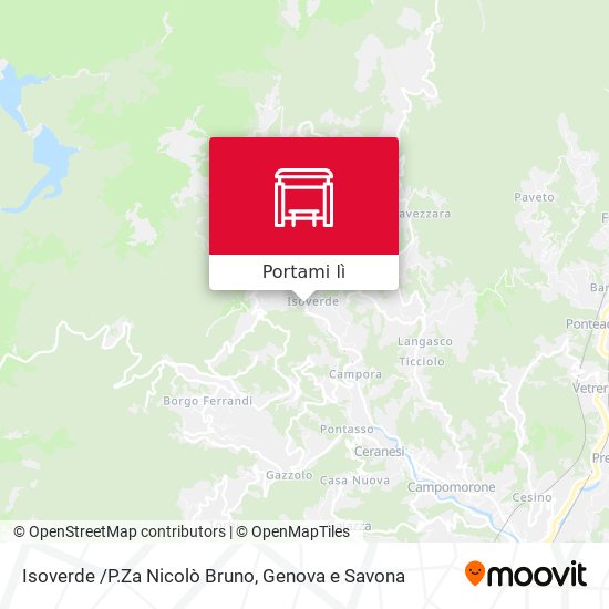 Mappa Isoverde /P.Za Nicolò Bruno