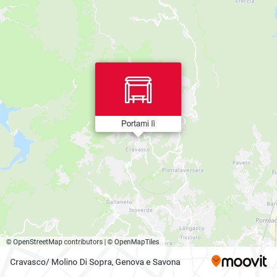 Mappa Cravasco/ Molino Di Sopra