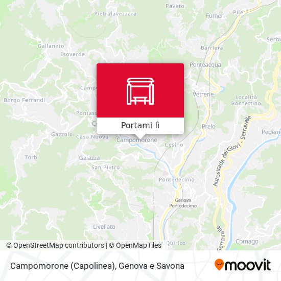 Mappa Campomorone (Capolinea)