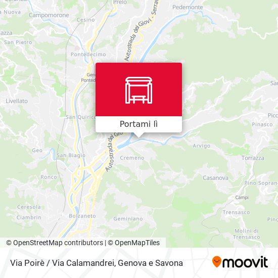 Mappa Via Poirè / Via Calamandrei
