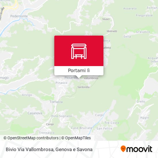 Mappa Bivio Via Vallombrosa