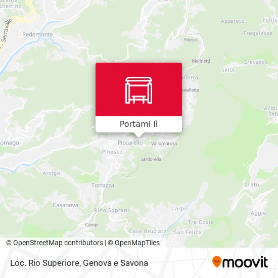 Mappa Loc. Rio Superiore