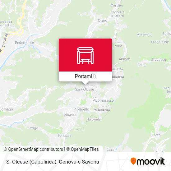 Mappa S. Olcese (Capolinea)