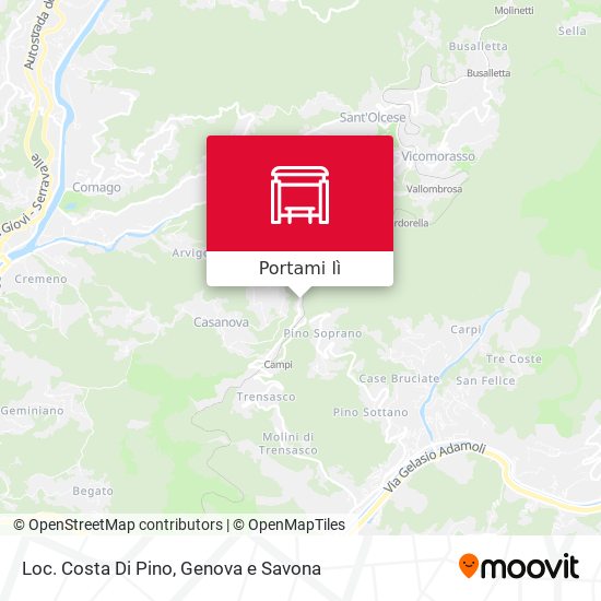 Mappa Loc. Costa Di Pino