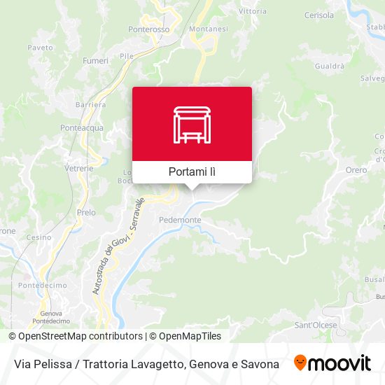 Mappa Via Pelissa / Trattoria Lavagetto
