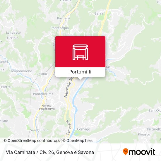 Mappa Via Caminata / Civ. 26
