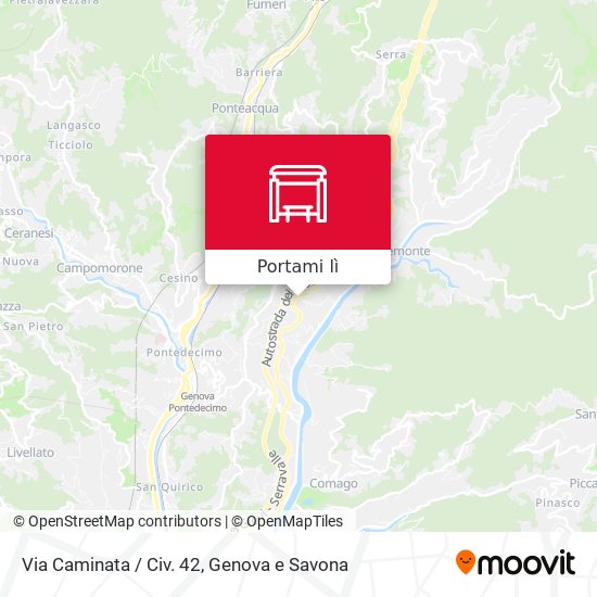 Mappa Via Caminata / Civ. 42