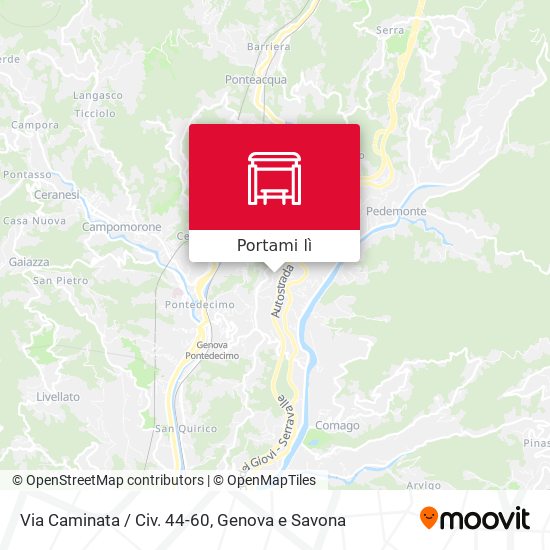 Mappa Via Caminata / Civ. 44-60