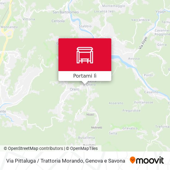 Mappa Via Pittaluga / Trattoria Morando