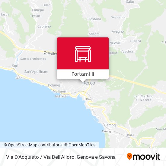 Mappa Via D'Acquisto / Via Dell'Alloro