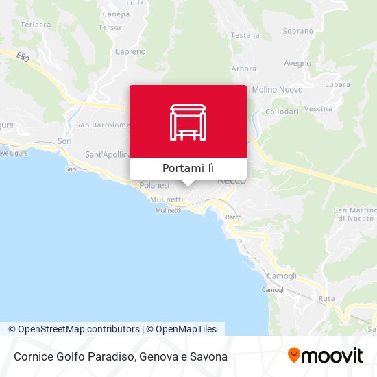 Mappa Cornice Golfo Paradiso