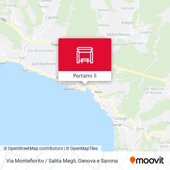 Mappa Via Montefiorito / Salita Megli