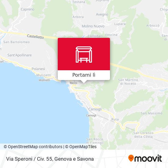 Mappa Via Speroni / Civ. 55