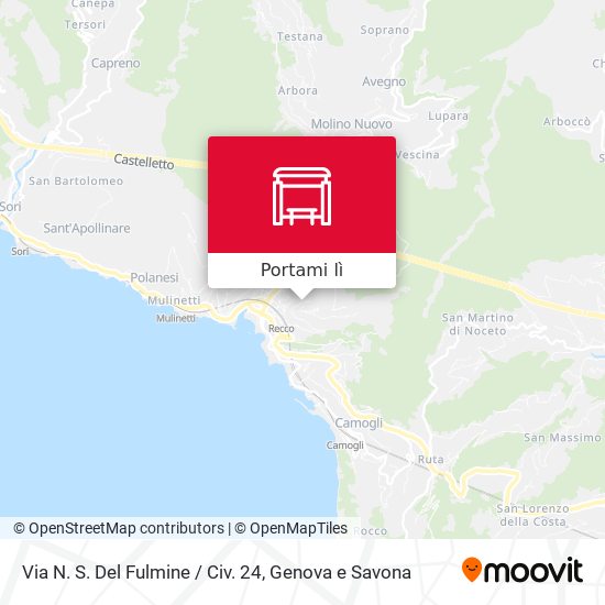 Mappa Via N. S. Del Fulmine / Civ. 24