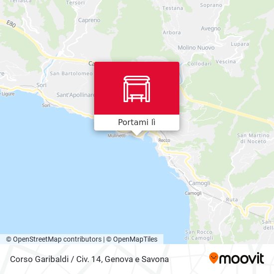 Mappa Corso Garibaldi / Civ. 14