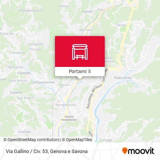 Mappa Via Gallino / Civ. 53