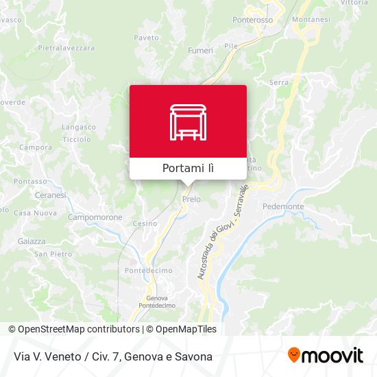 Mappa Via V. Veneto / Civ. 7