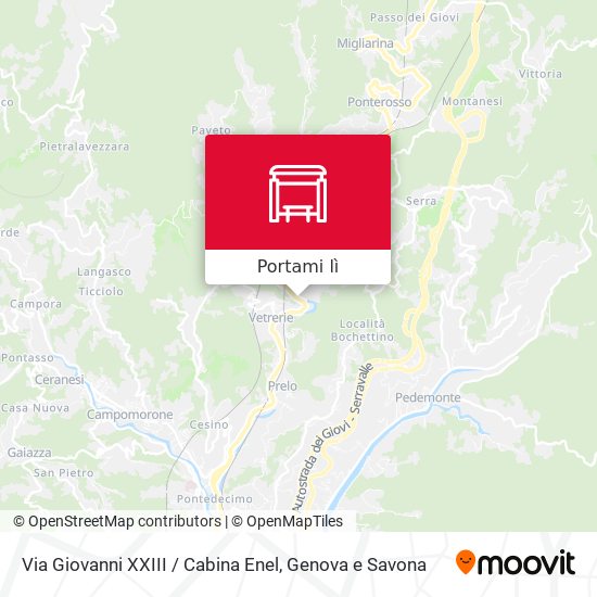 Mappa Via Giovanni XXIII / Cabina Enel