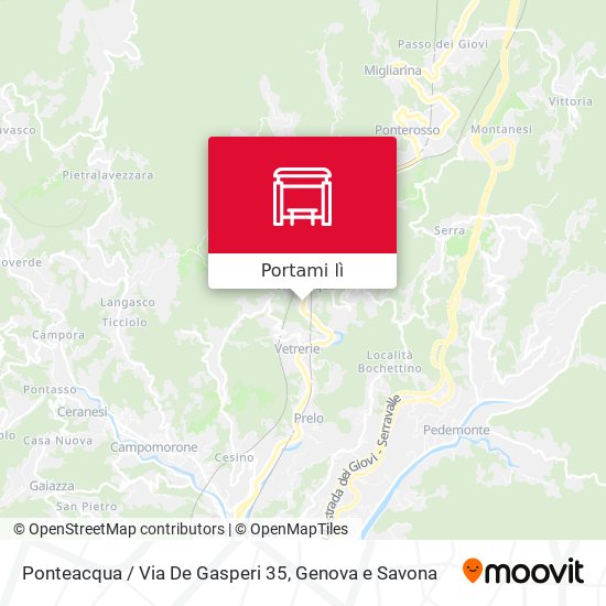 Mappa Ponteacqua / Via De Gasperi 35