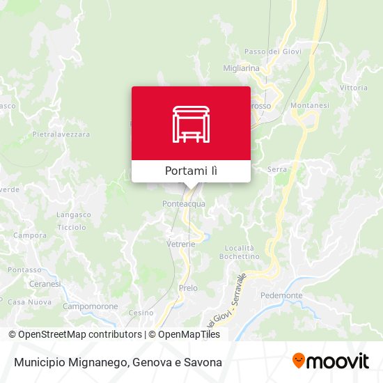 Mappa Municipio Mignanego