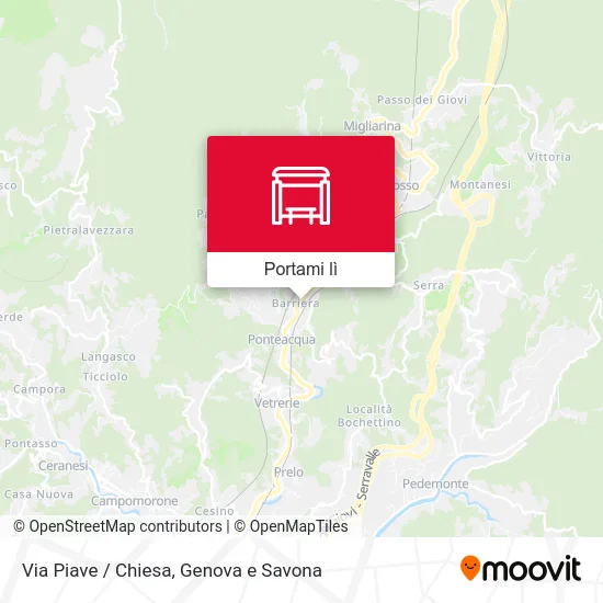 Mappa Via Piave / Chiesa